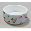 High quality thick cute ceramic pet bowl with beautiful decal